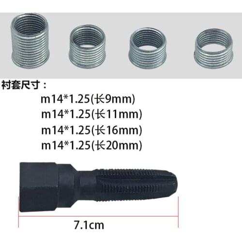 New! Professional car Thread/Rethread spark plug hole wire tapping Repair Kit tool screw reel M14 Metric