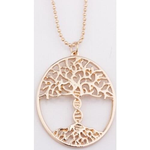 Newest Life Tree Necklace Inspirational Pendant Necklace Jewelry Drop Shipping YLQ0391