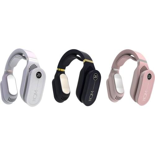 Portable Hanging Neck Fan Cooling Heater Smart Electric Bladeless Heating Air Conditioner Neck Silent Fan for Home Office Travel