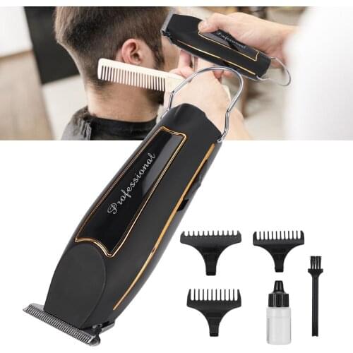 Professional Electric Hair Cutting Machine Hair Clipper Hair Trimmer US Plug 100-240V(Black )