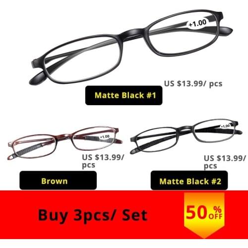 Thin Optics Reading Glasses Mini for Sight Women Men Plastic Clear Ladies Diopter Eyeglasses Branded 1.0 1.5 2.0 2.5 3.0 3.5 4.0