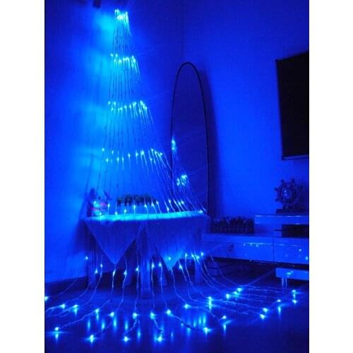 3MX3M 320 LED Waterfall Waterproof Meteor Shower Rain String Light Christmas Wedding Curtain Icicle Fairy String Garland