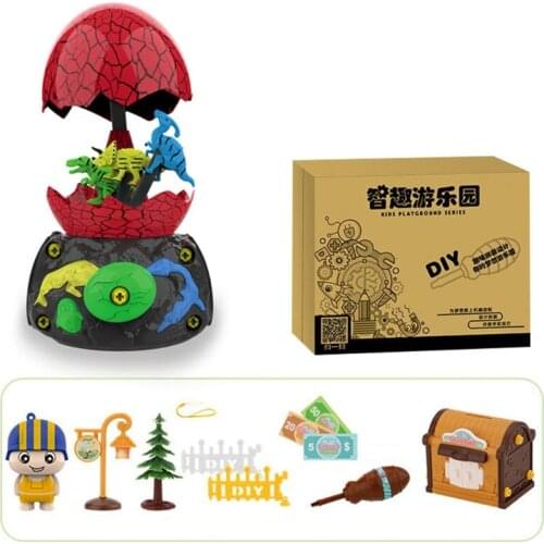 1PC Baby Toy Block Colorful Realistic Amusement Park Blocks Preschool Building Blocks Tumble Game Building Block Set