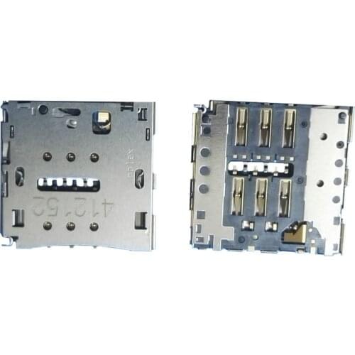 1Pcs Sim Card Reader Slot Tray Holder Connector Socket For Huawei Honor 6Plus 6 Plus Play 5S GR3 5X GR5 X2 703 Lenovo K80M K80