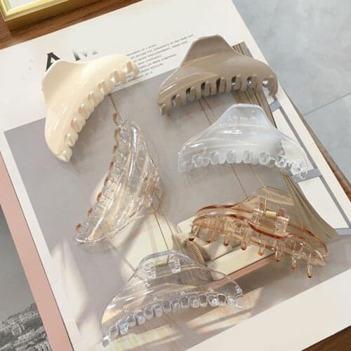 1PC Barrettes Hair Clips Hair Claw For Women Transparent Acrylic Hairpins Hair Crab Claws Girls Make UP Washing Tool Accessories