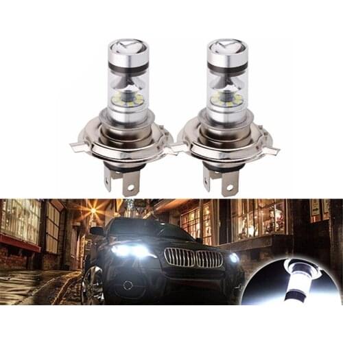 2PCS LED Bulb White Car Motorcycle Headlight High Power 8000K Fog Light Driving Lamp