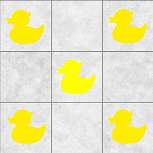 21 DUCK tile stickers BATHROOM WALL ART DECOR DECAL KITCHEN Toilet