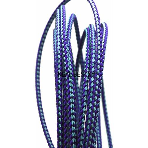 3m/lot Approx 3.6mm DIY Jewelry Findings Colorful Purple Sky Blue 316l Stainless Steel Wire Braided Rope Cords for Jewelry Make