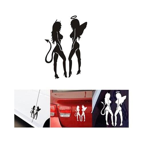 3D Car Sticker Vinyl Decals Devil Angel Demons Reflective Personalized Waterproof Stickers