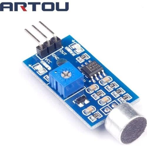 5pcs 3pin Voice Sound Detection Sensor Module Intelligent Smart Robot Helicopter Airplane Boart Car for arduino Diy Kit