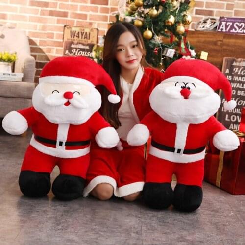 50cm-100cm new pattern Santa Claus Plush toys Christmas gifts birthday present delicate Doll Pillow