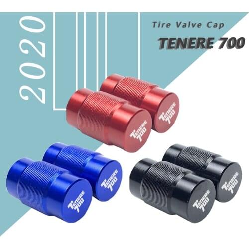 For Yamaha Tenere 700 2019 2020 2021 Motorcycle Accessories CNC Aluminum Alloy Wheel Tire Valve Stem Cap Airtight Cover