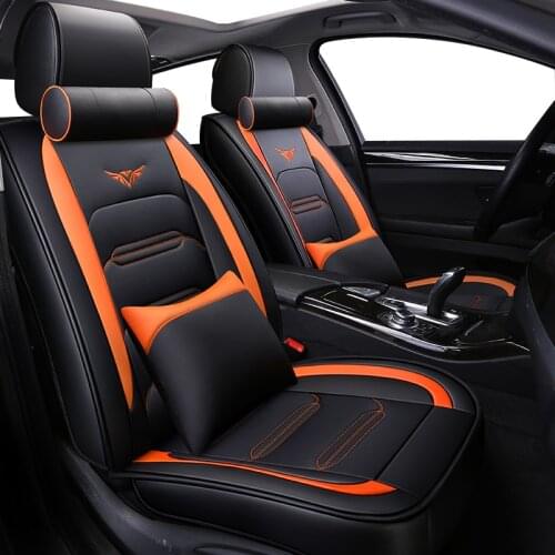 ZHOUSHENGLEE Full Coverage Eco-leather car seat covers for hyundai Rohens i10 i20 i30 i40 ix45 ix25 Active bandeja creta ix35