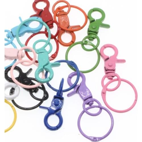 CHONGAI 5pcs lobster clasp custom luggage accessories plastic mask hook clasp toy doll hanging clasp Keychain making