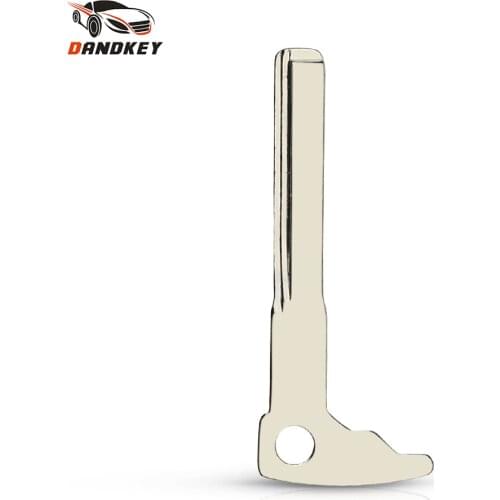 Dandkey High Quality For Mercedes Benz Remote Smart Key Blank Blade Auto Car Smart Chrome Insert Fob Replacement Uncut Blade