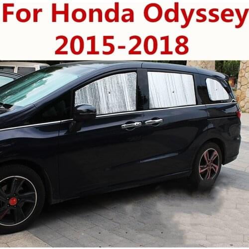For Honda Odyssey 2015-2018 Car Styling Awnings Shelters Window Visors rain eyebrow Interior decoration Auto Accessories