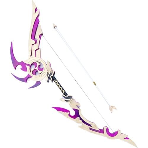Genshin Impact Raiden Shogun Baal Cosplay Bow and Arrow PVC Props Weapons for Halloween Christmas Party Masquerade Anime Shows