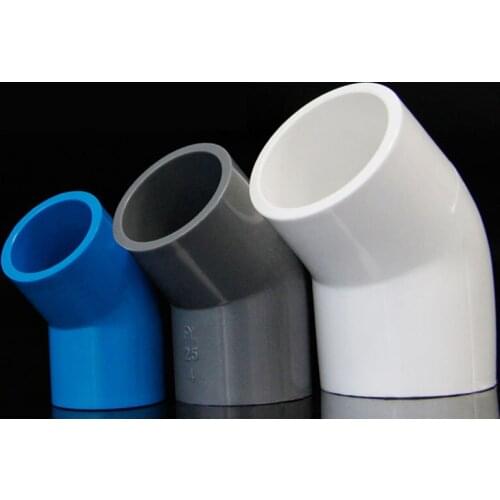 Gogo PVC water supply pipe 45 degree elbow pipe straight bend water pipe fittings 20/25/ 32mm