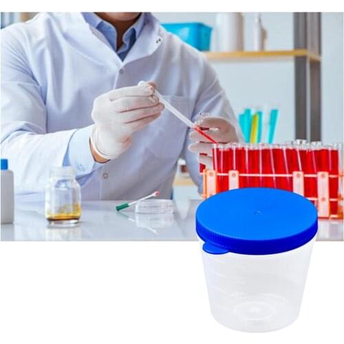 25 Disposable Urine Specimen Collection Cups Medical Plastic Non Spill Antileak Sample Bottles Urine Testing Storage Containers