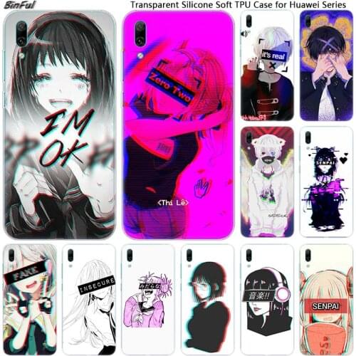 Hot LEWD Sad Anime Soft Silicone Phone Case for Huawei Mate 10 20 Lite Pro Enjoy 9S Y9 Y7 Y6 Y5 2019 2018 Pro 2017 Fashion Cover