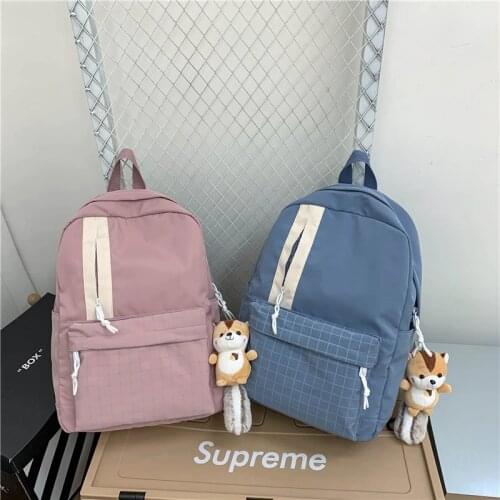 2021 New Fashion Womens Backpack Simple And Versatile Student Schoolbag Nylon Large-capacity Travel Backpack