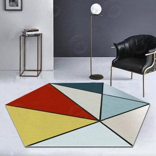 NEW Irregular Geometric Carpet For Living Room Bathroom Carpets Creative Bedroom Bedside Blanket Rug Study Yoga Teppich Mat