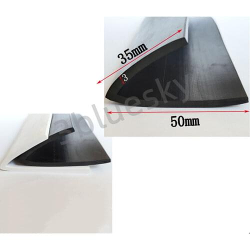 Custom Rubber Angle Corner Protecor Edge Encloser Shield Collision Avoidance Gasket L Strip 50x35mm Black White