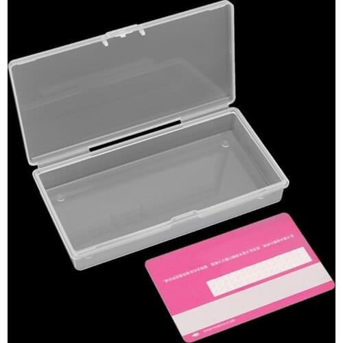 Rectangular Plastic Transparent Clear Storage Box Jewelry Container Case Organizer Sep20