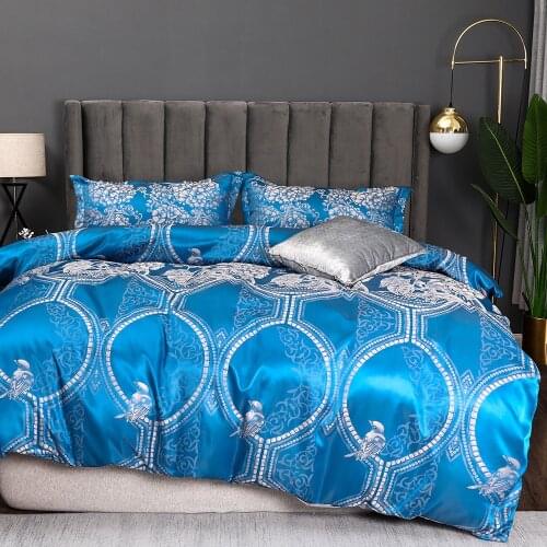 Luxury Bedding Set Jacquard Craft Duvet Cover Palace Style 200X200 King Single Double Twin Size Bedroom Soft Bedclothes No Fills