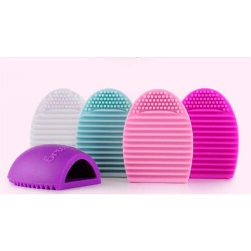 Brush Egg for Cleaning Makeup Brushes Silicone Brushegg Finger Glove Make Up Brush Cleaner fashion 1000sets
