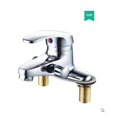 Side open double with copper ceramic spool hot and cold faucet multi-purpose dual-use faucet basin shower faucet