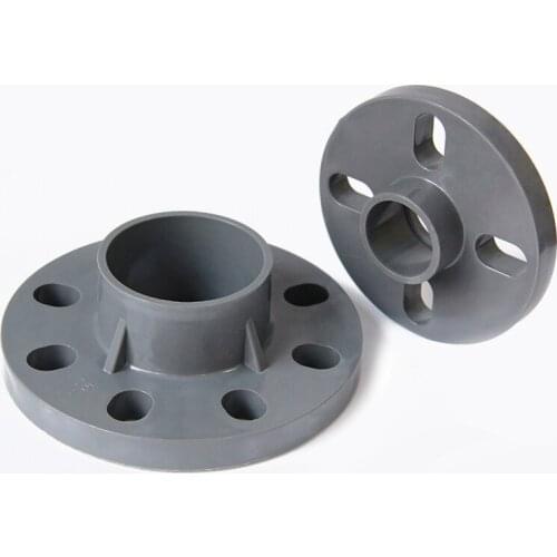 20mm 25mm 32mm 40mm 50mm Inner Diameter PVC Gray Flange Tube Joint Pipe Fitting Adapter Water Connector For Garden Irrigation