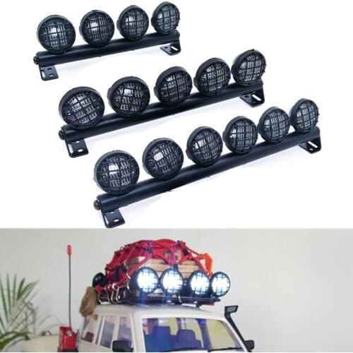 RC Car Roof Lamp LED Light Bar for 1/10 RC Crawler Axial SCX10 90046 Traxxas TRX4 Redcat GEN8 RGT 86100 Tamiya CC01