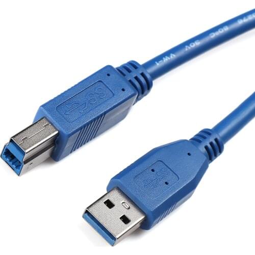 USB Printer Cable USB Type A Male To B Male USB 3.0 Cable for Canon Epson HP ZJiang Label Printer DAC USB Printer