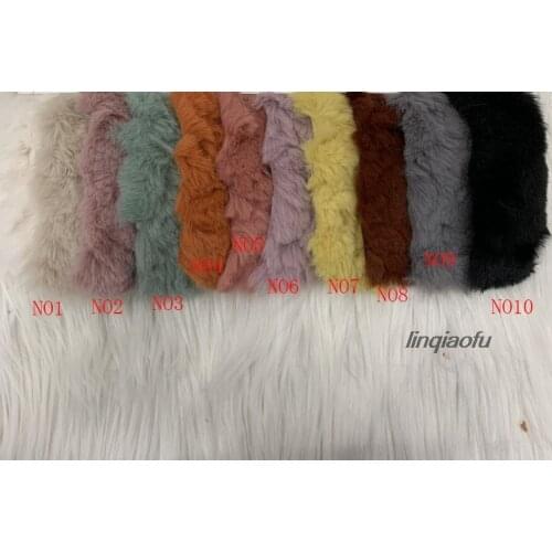 Explosion model 1500G rabbit fur brush flower coat plush fabric