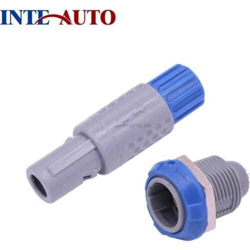 1P series 2 3 4 5 6 7 8 9 10 12 14 pins medical plastic circular male female connector push pull type soldering contacts G key