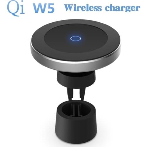 10W 360 Degree Rotation Car Wireless Charger For iPhone Xs Max X Samsung S10 S9 Suntaiho Qi Wirless Charging Magnetic Car Holder