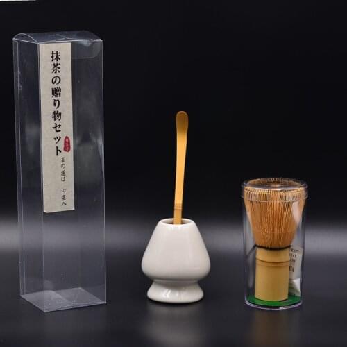 3 In 1 Tea Ceremony Ceramic Matcha Tea Blende Tea Bowl Bamboo Tea Scoop Matcha Whisk Japanese Teaware 3 Style Matcha Bowl Set