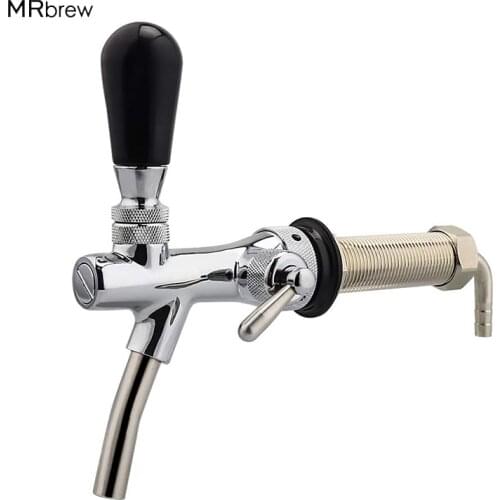 Draft Beer Faucet 50/100mm Shank, Adjustable Beer Tap For Kegerator Tower Wall Wine Dispenser Bar Tools
