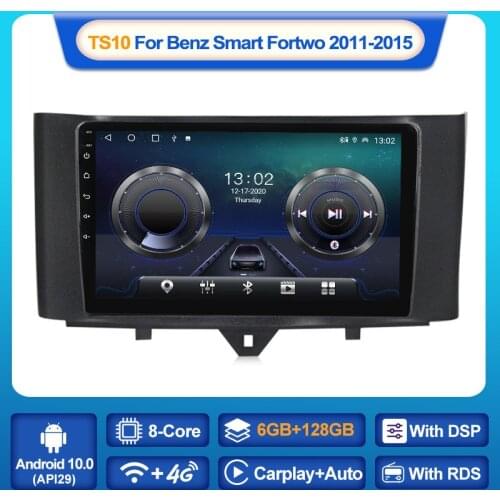 MEKEDE 8-Core 6+128G Car DVD Multimedia player For Mercedes Benz Smart fortwo 2006-2015 Android 10 system Navigation GPS WIFI BT