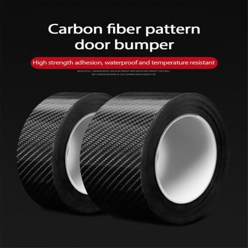 3/5M Optional Nano 5D Carbon Fiber Auto Sticker DIY Protector Paste Strip Car Door Sill Side Mirror Anti Scratch Waterproof Tape