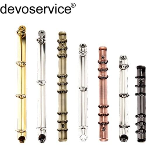 New A4 B5 A5 A6 285 240 Colorful Metal Spiral Binder Clip loose-leaf Stainless Steel Binder File Folder Diary Clips Binding Ring