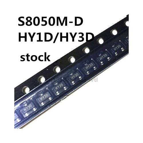 Original 100pcs/ S8050M-D HY1D/HY3D SOT23 1.5A