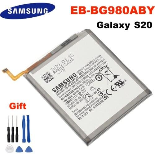 EB-BG980ABY 4000mAh Samsung Original Battery For Samsung Galaxy S20 Replacement Phone Battery Genuine Battery + Tools