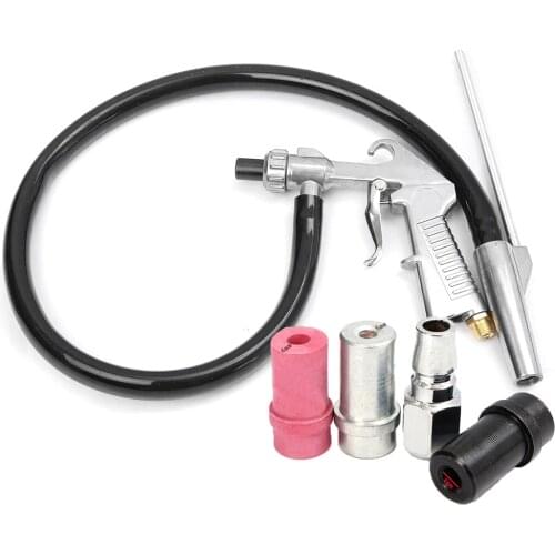 Sandblasting Spray Gun with Nozzles Pneumatic Sandblaster Power Tools Kit Connector Tube Spray Gun Derusting Tool