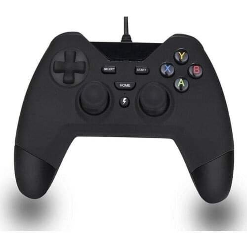 DOSLY USB Wired gamepad custom Controllers for PS3 PC PSVITA TV Box Android Windows(black color, BlackBlue and black red)