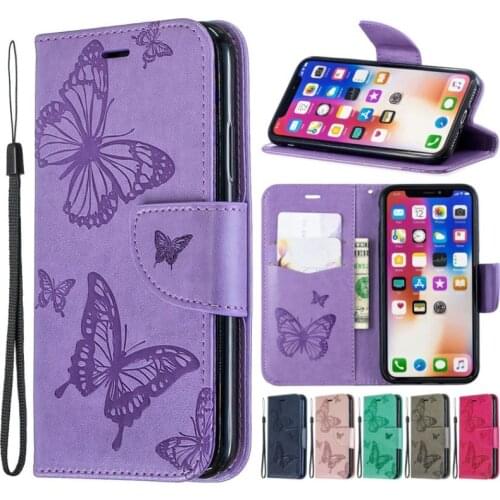 Butterfly Case For Nokia 1.4 5.4 2.4 3.4 1.3 5.3 2.3 6.2 7.2 2.2 3.2 4.2 2.1 3.1 5.1 C1 Plus Wallet Card Pocket Stand Cover D07F