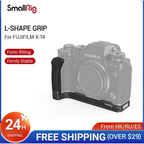 SmallRig X-T4 L-Shape Grip for FUJIFILM X-T4 XT4 Camera Arca Plate With Side Grip Video Tripod Plate Camera Mounting Plate -2813