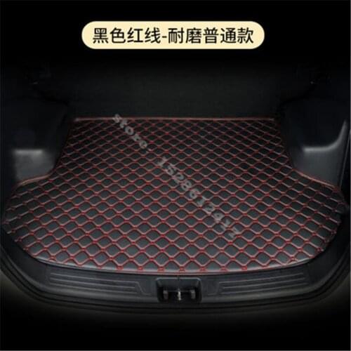 Car styling 3D three-dimensional PU tail box protective carpet pad trunk luggage pad for Skoda Superb 2016-2019
