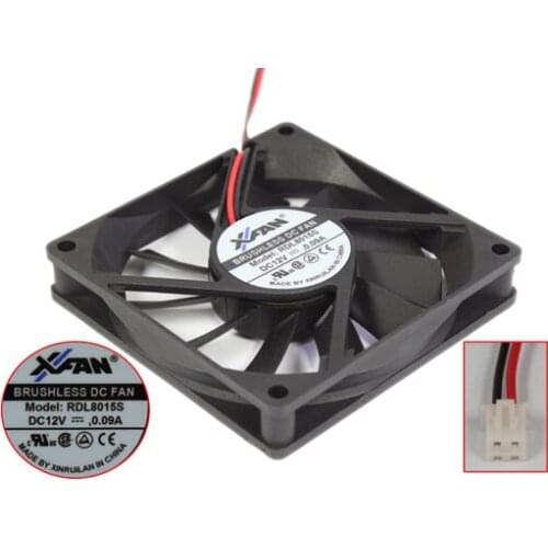 XFAN RDL8015S Server Cooling Fan DC 12V 0.09A 80x80x15mm
